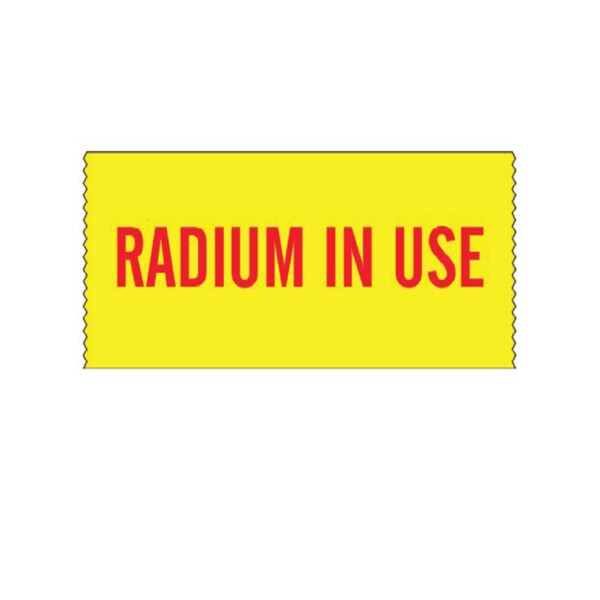 Radium In Use 1" x 500" - chart tape
